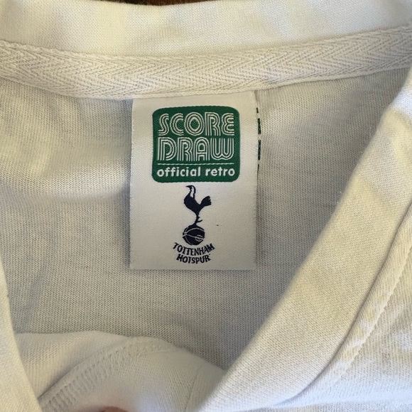 Tottenham Hotspur Wembley 1961 #4 Home Football SS Shirt Cotton SCORE DRAW Men M - Picture 3 of 11